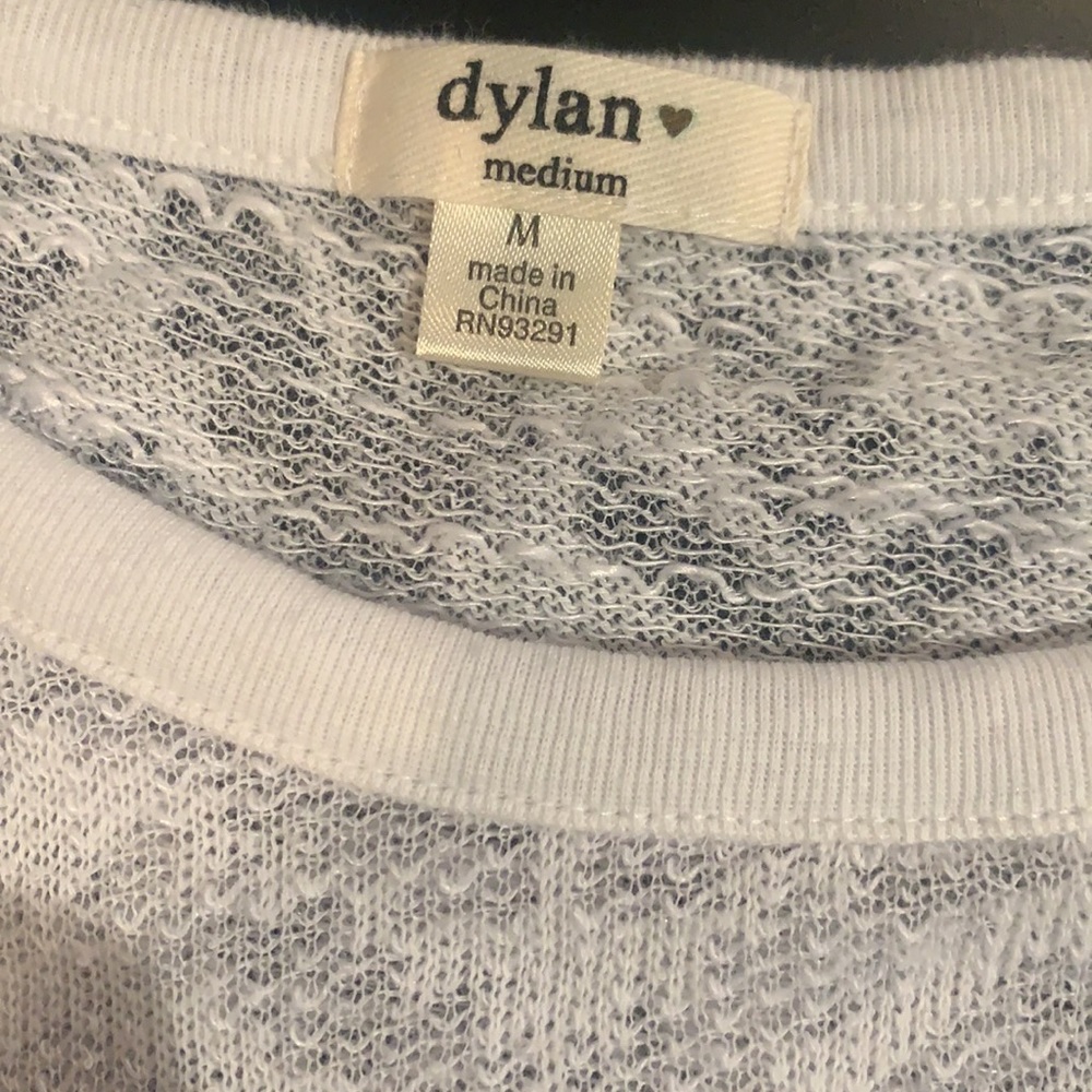 Dylan size Medium very soft and comfy fit.